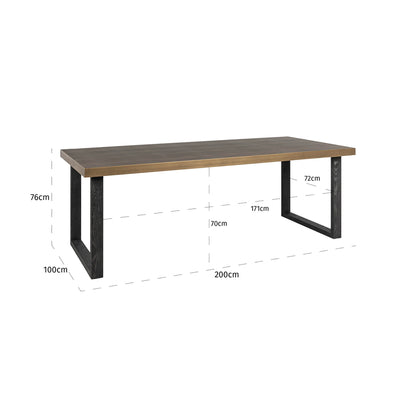 Eettafel Bloomville 200