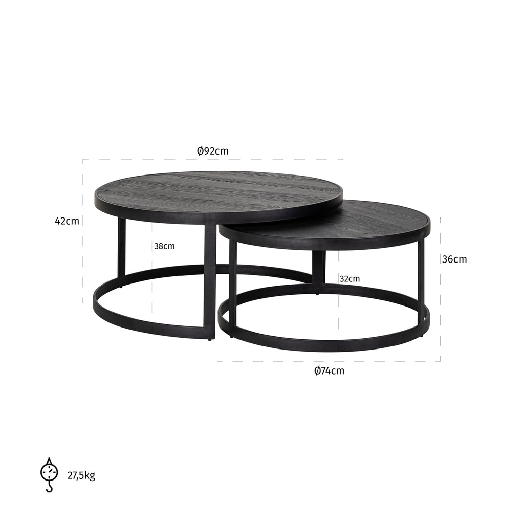 Coffee table Baccarat set of 2