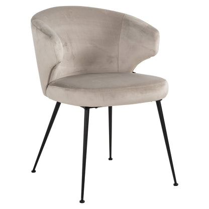 Chair Xandra khaki velvet