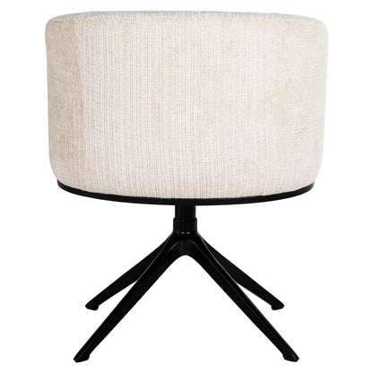 Swivel chair Cheyenne beige chenille