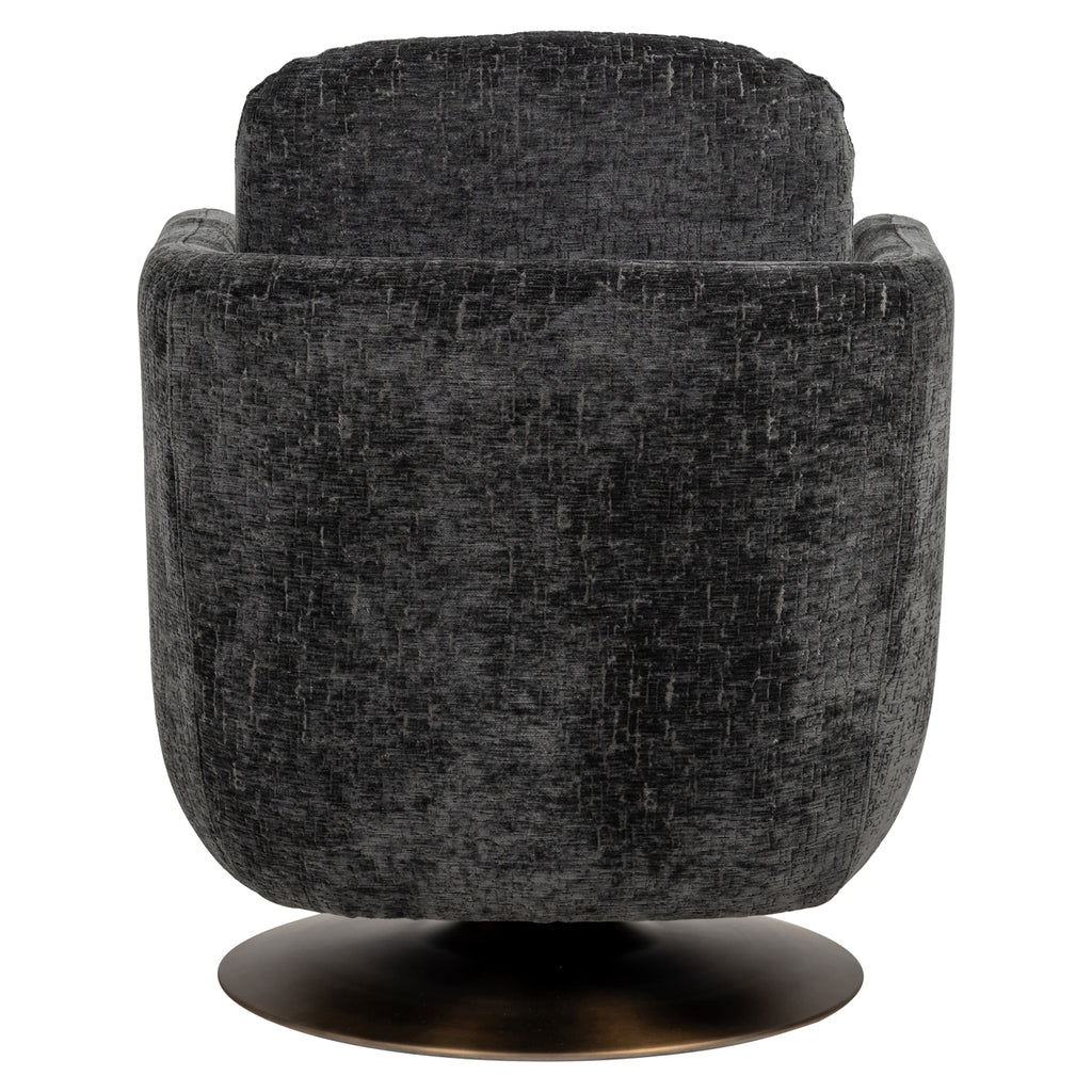 "Swivel armchair Turner graphite island"