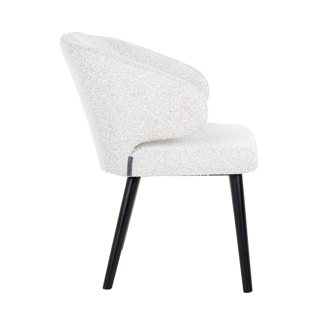 Chair Indigo white bouclé