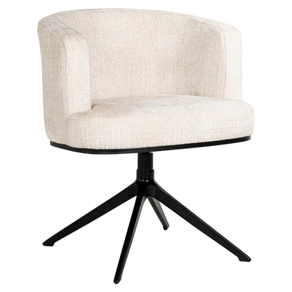 Swivel chair Cheyenne beige chenille