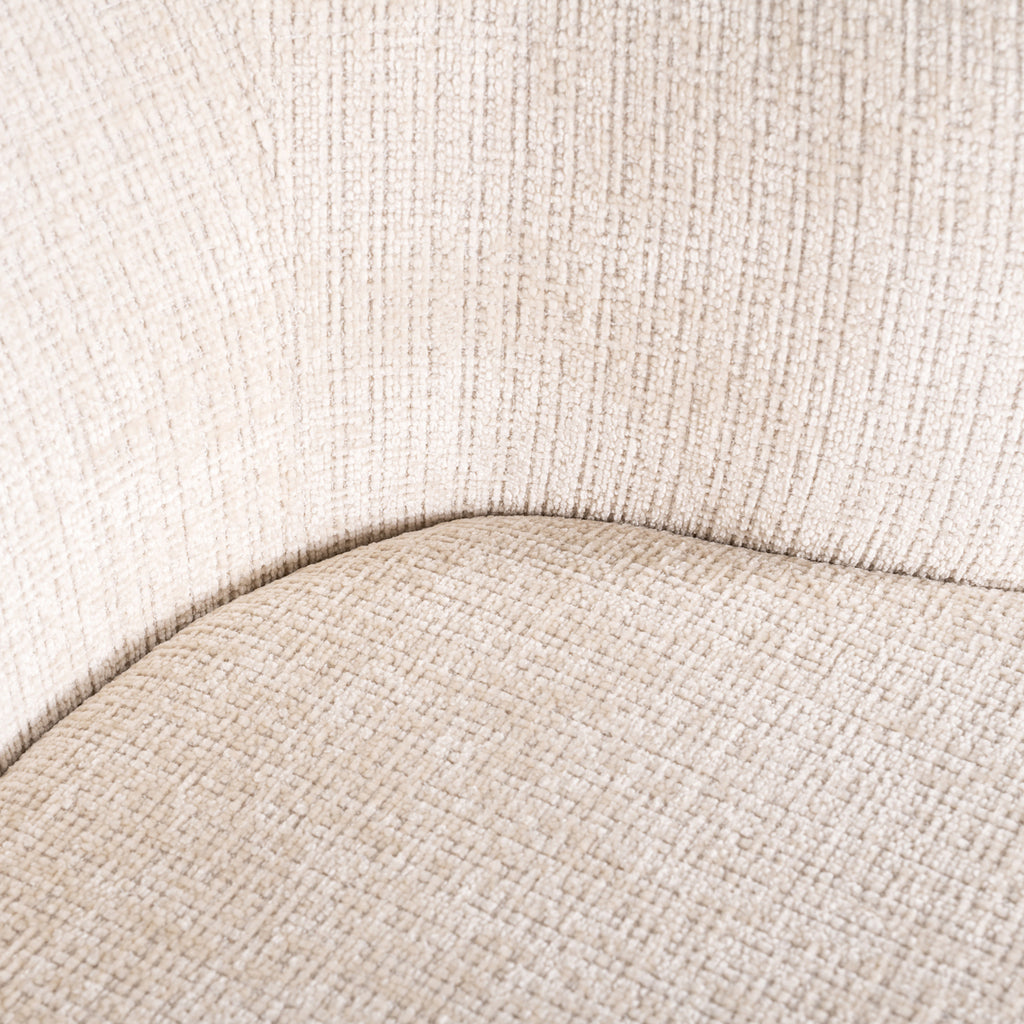 Swivel chair Cheyenne beige chenille