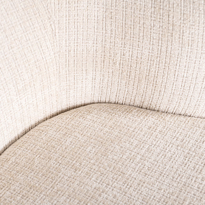 Swivel chair Cheyenne beige chenille