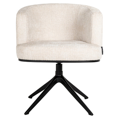 Swivel chair Cheyenne beige chenille