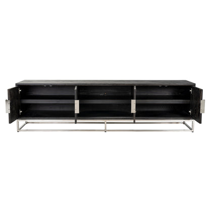 TV cabinet Blackbone silver 4 doors 220