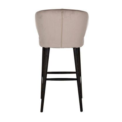 Tabouret de bar Velours kaki indigo