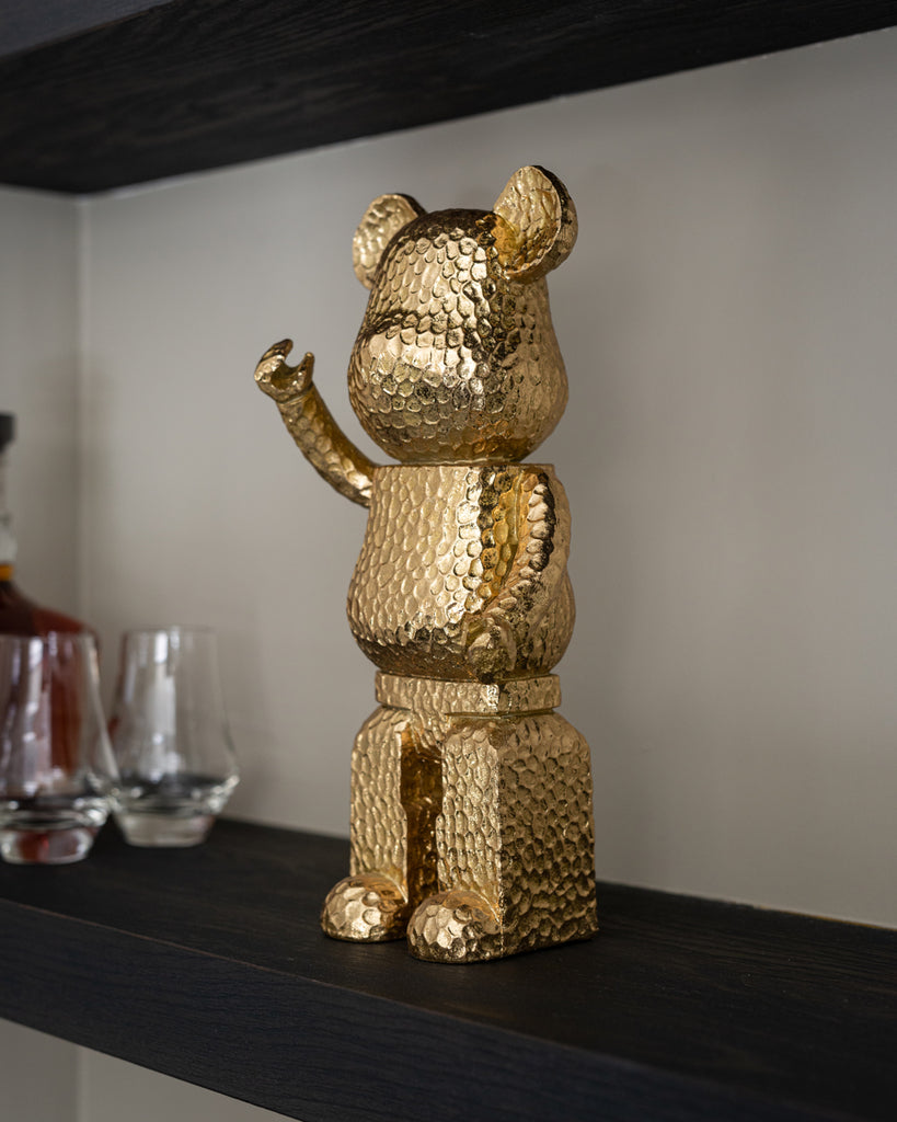 Decoratieobject bier goud