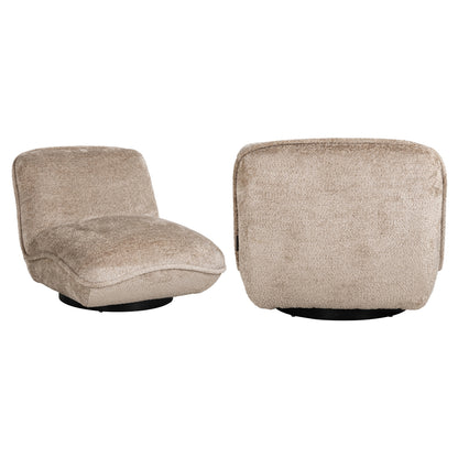 Ophelia armchair in natural sheepskin