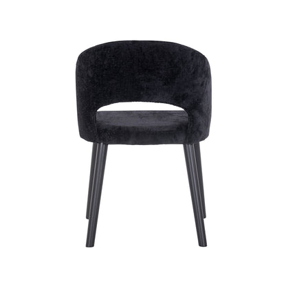 Chair Savoy black chenille