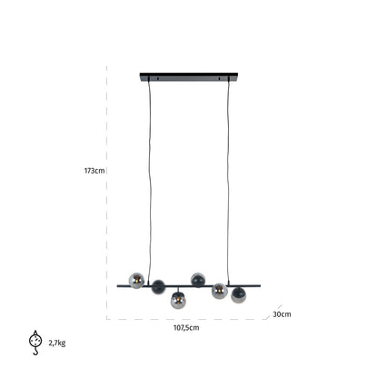 Pendant lamp Bente smoked