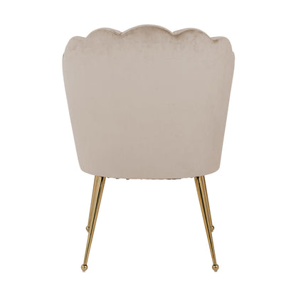 Chair Pippa khaki velvet / gold