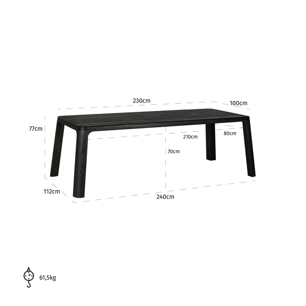 Eettafel Baccarat 230