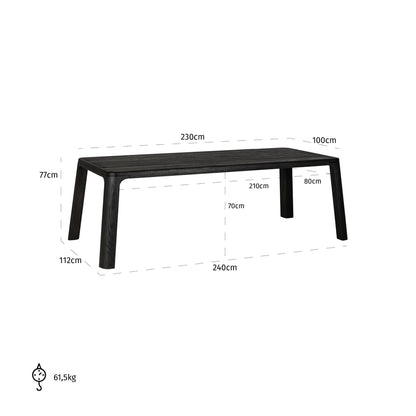 Eettafel Baccarat 230