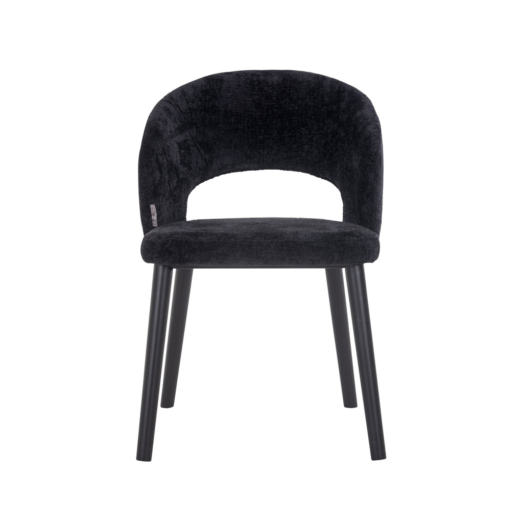 Chair Savoy black chenille