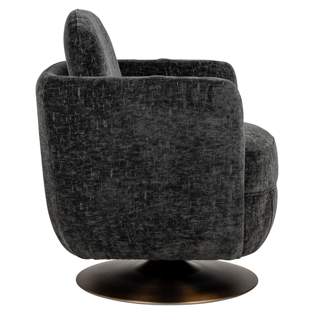 "Swivel armchair Turner graphite island"