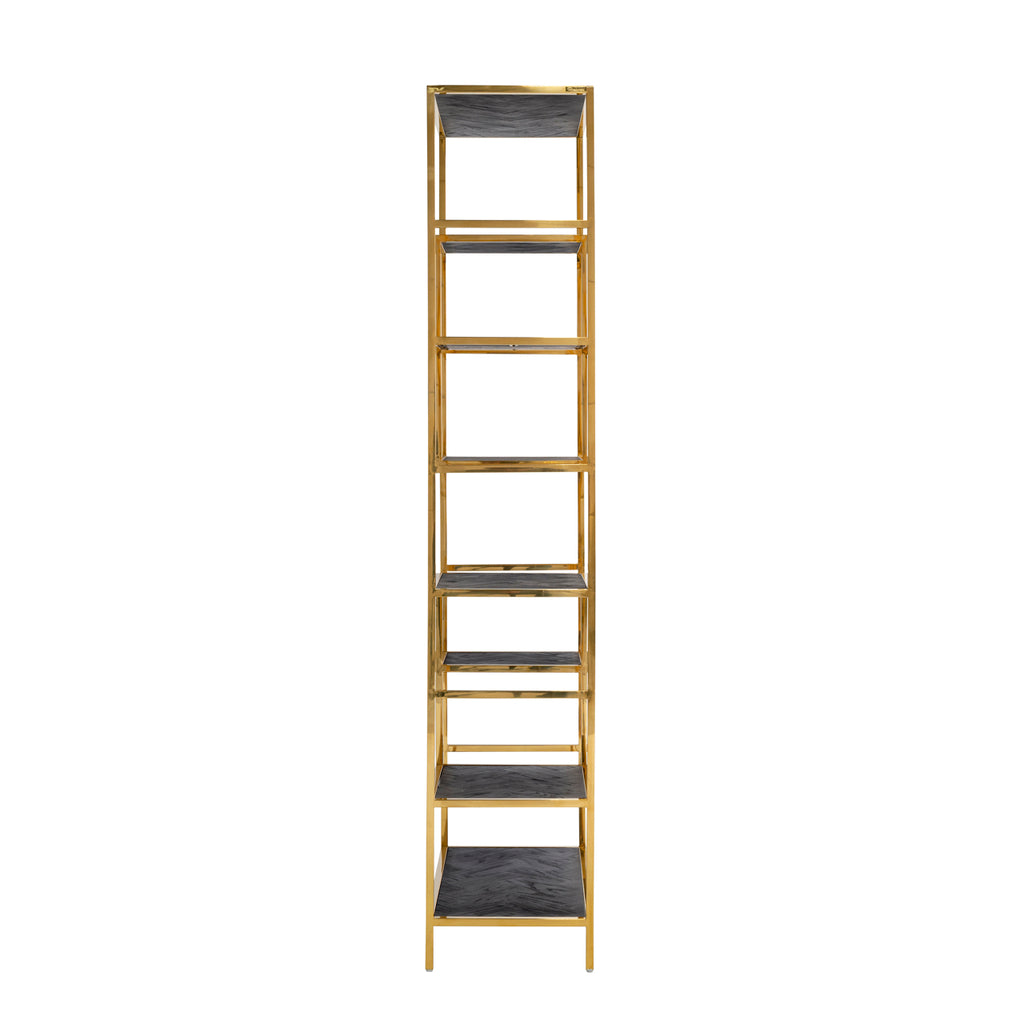 Wall cabinet Blackbone gold 7 shelves