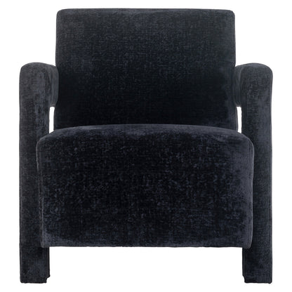 Fauteuil Devanto zwart chenille