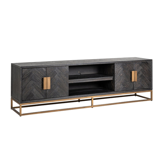 TV cabinet Blackbone brass 4 doors 200