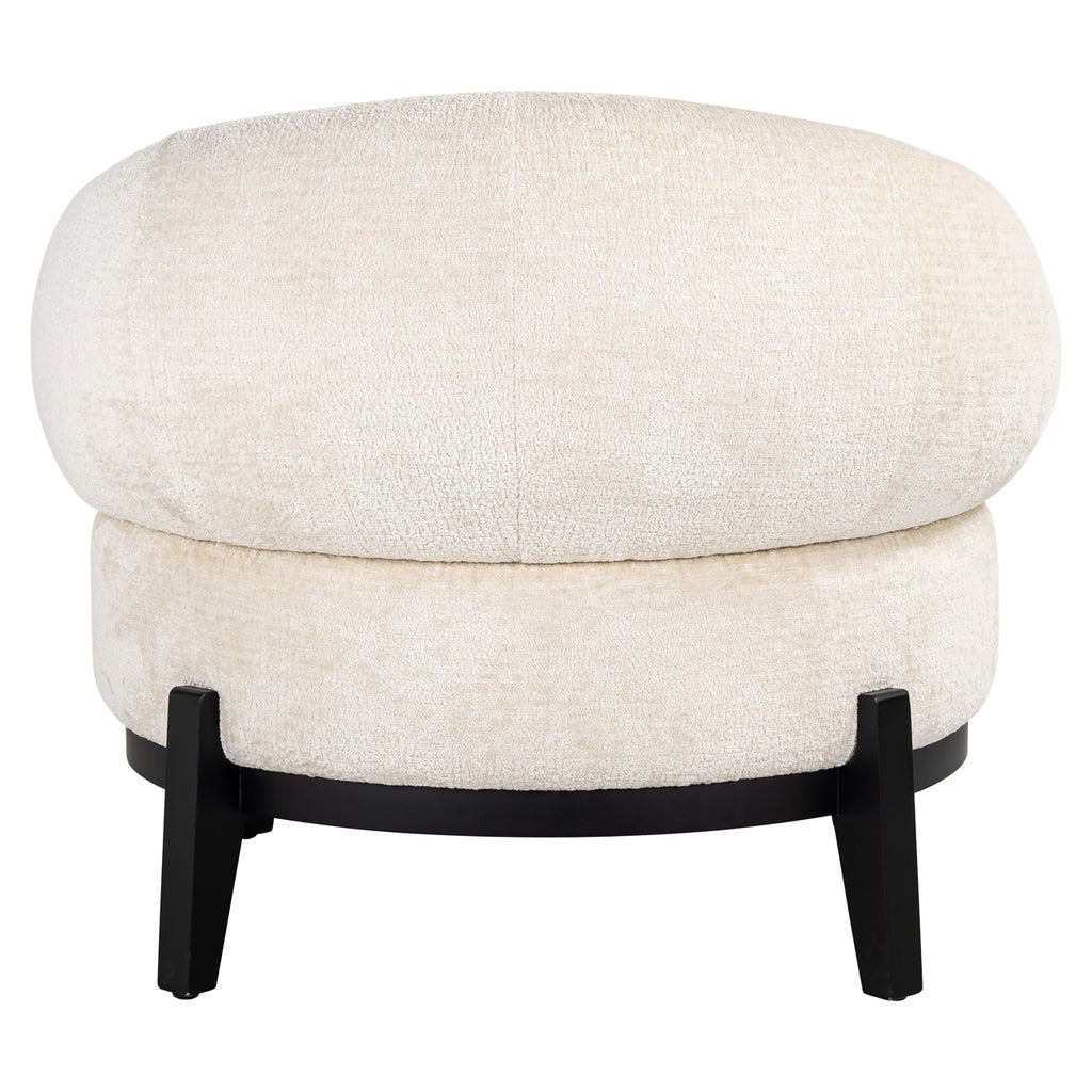 Armchair Montana white chenille