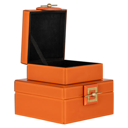 Jewelry box Bodine orange large