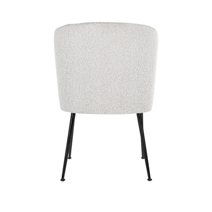 Chair Fallon White Bouclé / Black