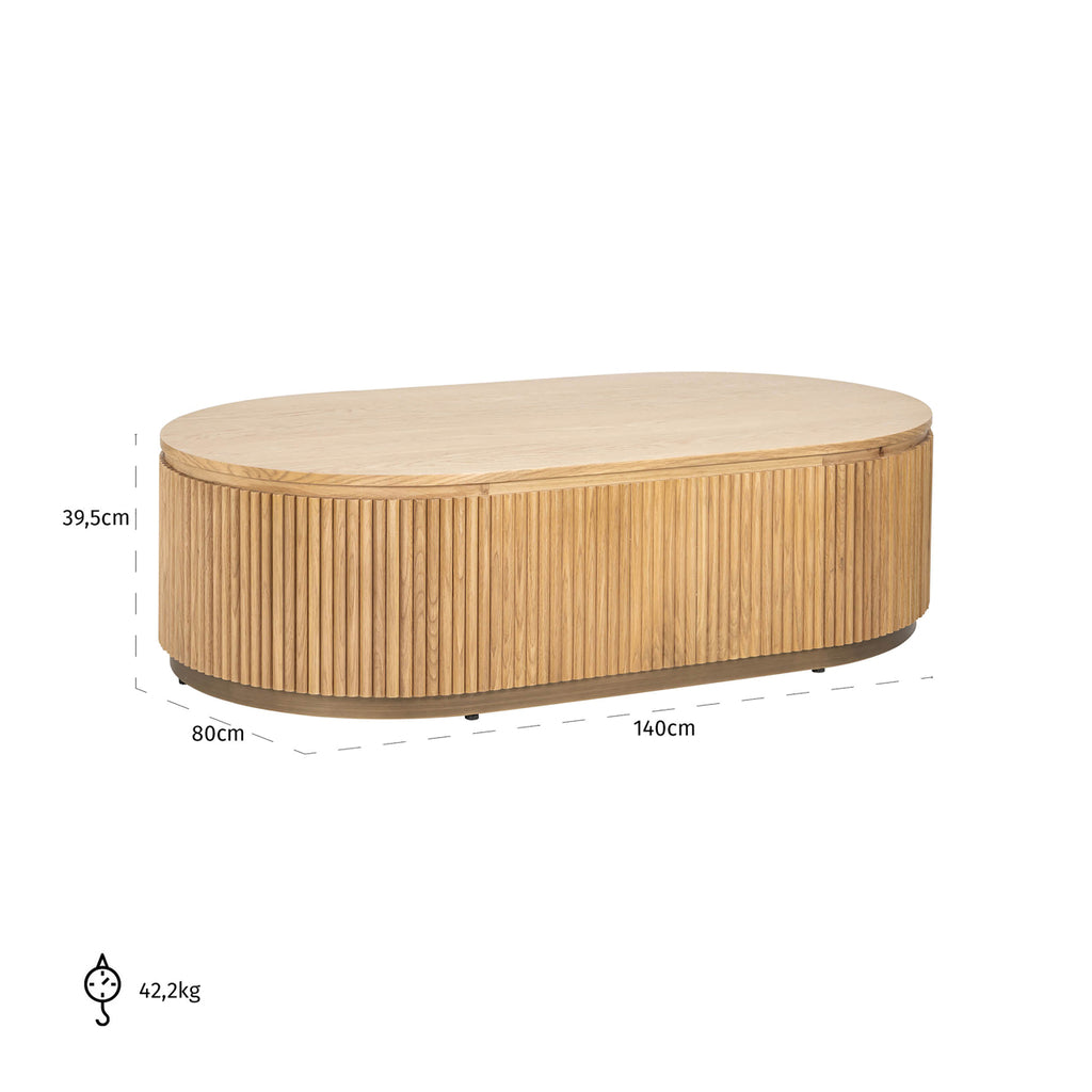 Coffee table Belfort capsule