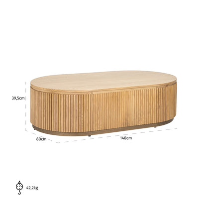 Coffee table Belfort capsule