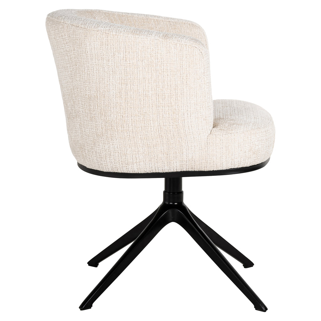 Swivel chair Cheyenne beige chenille