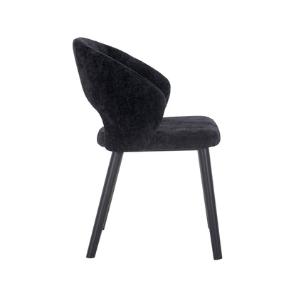 Chair Savoy black chenille