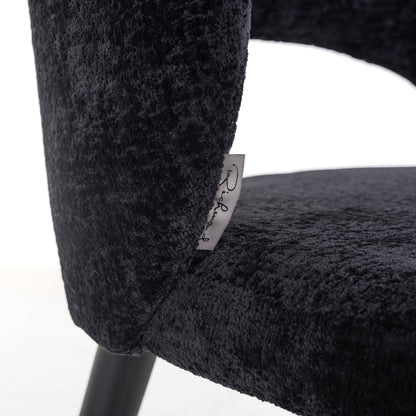 Chair Savoy black chenille