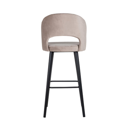 Tabouret de bar Savoy velours kaki