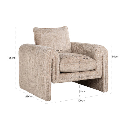 Beige Sandro fauteuil