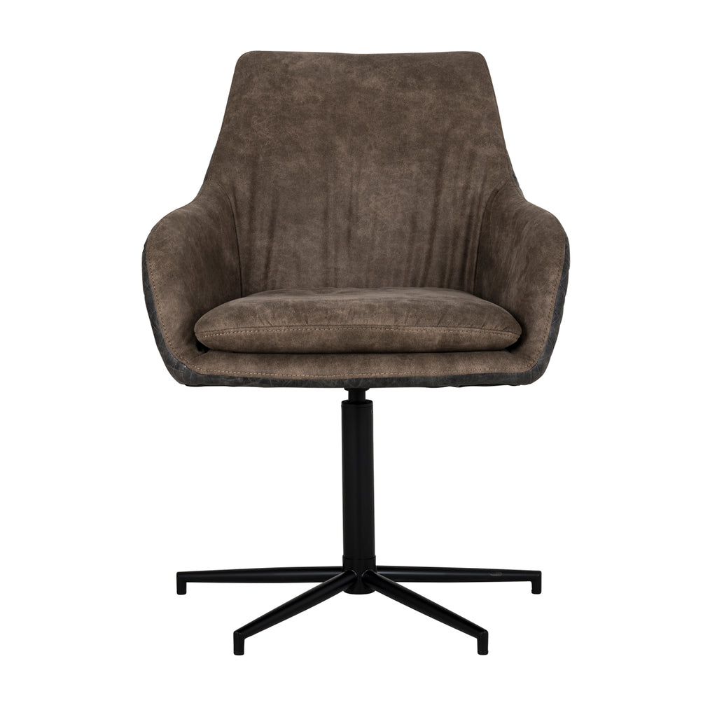 Chair Lucy with black swivel leg