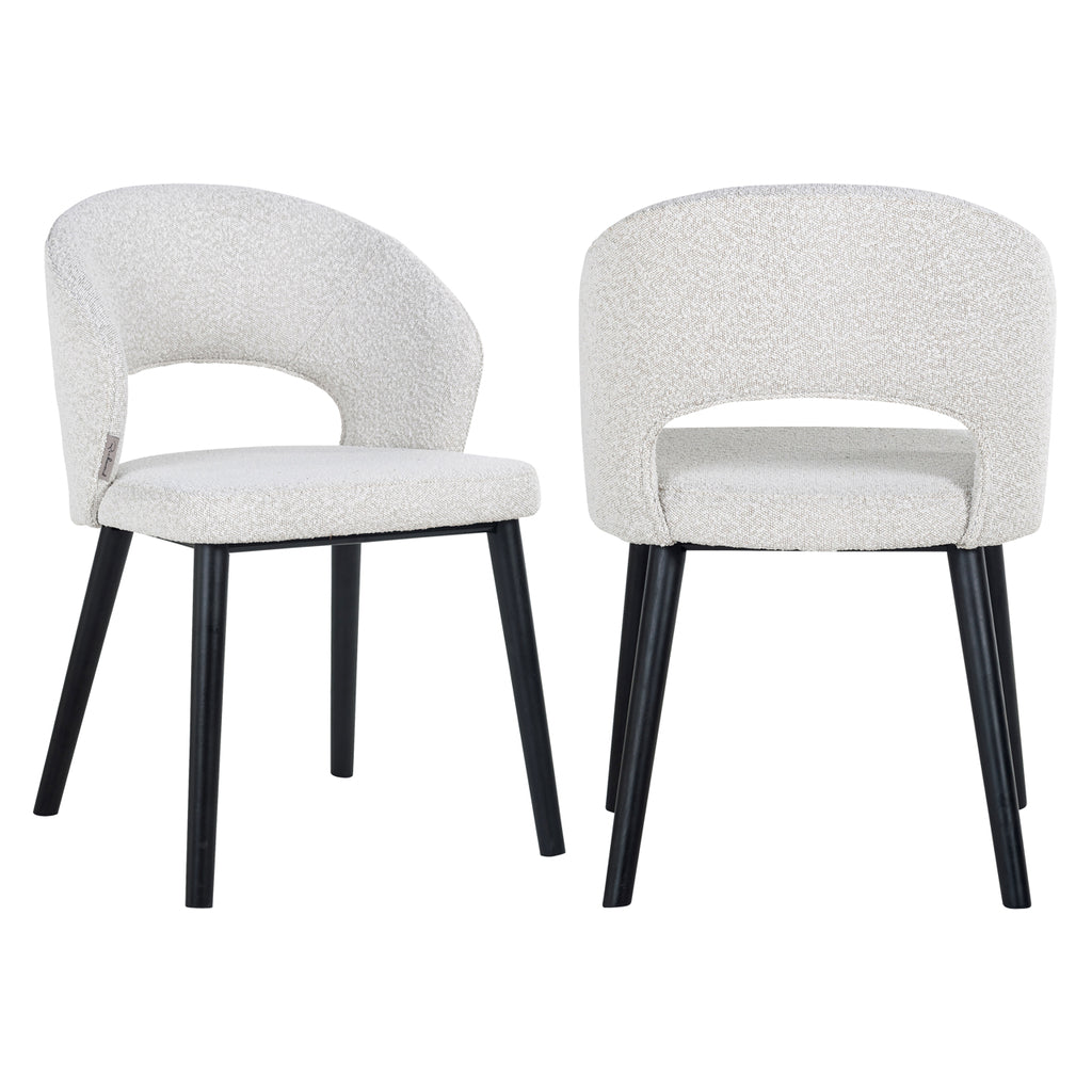 Chair Savoy white bouclé