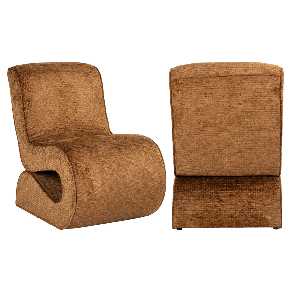 Frankie cognac fusion armchair