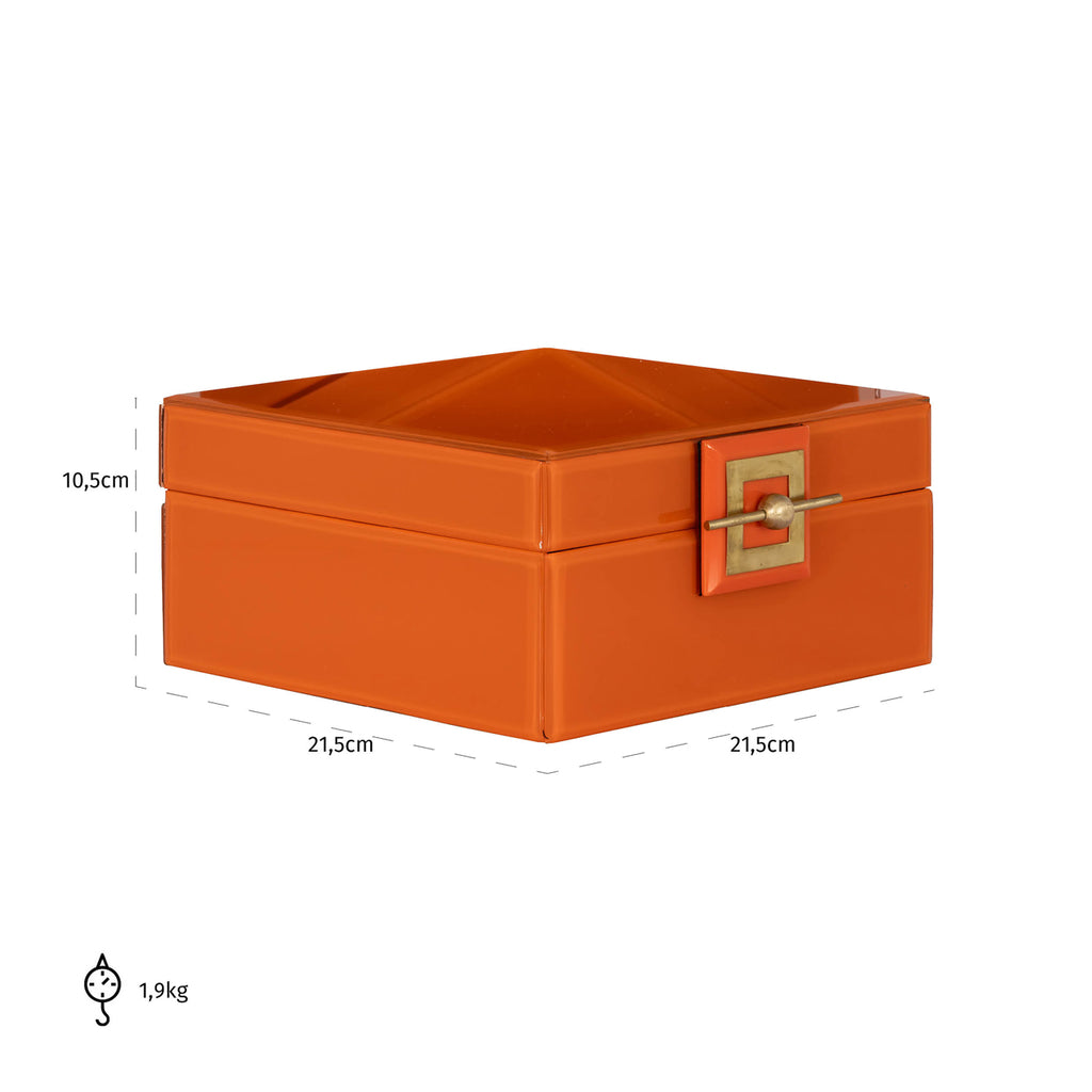 Jewelry box Bodine orange large