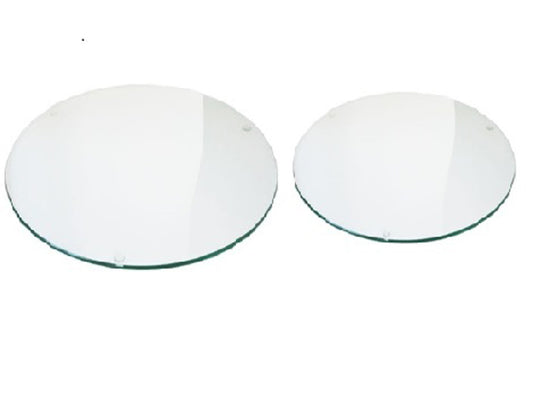 Set Glasplaten 91 &amp; 73,5cm rond dikte 6-mm