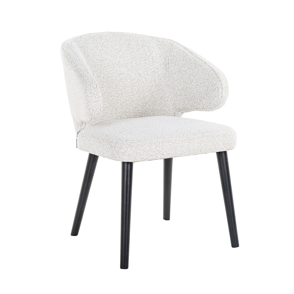 Chair Indigo white bouclé