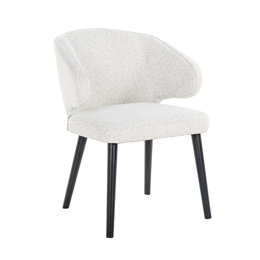 Chair Indigo white bouclé