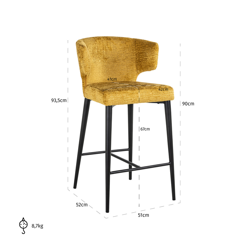 Counter stool Taylor mustard fusion