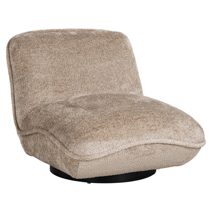 Ophelia armchair in natural sheepskin