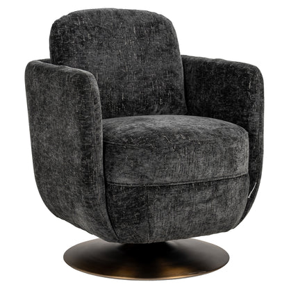 "Swivel armchair Turner graphite island"