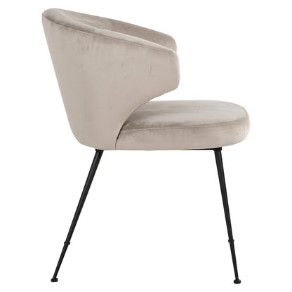 Chair Xandra khaki velvet