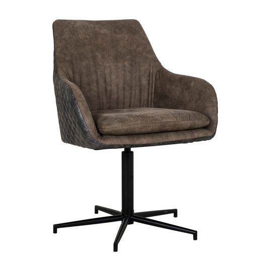 Chair Lucy with black swivel leg