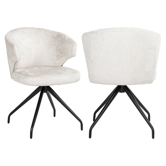 Swivel chair Milly cream fusion