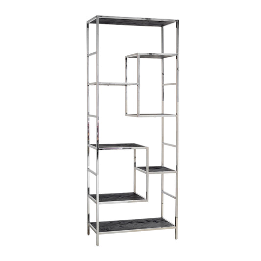 Wall cabinet Blackbone silver 7 shelves