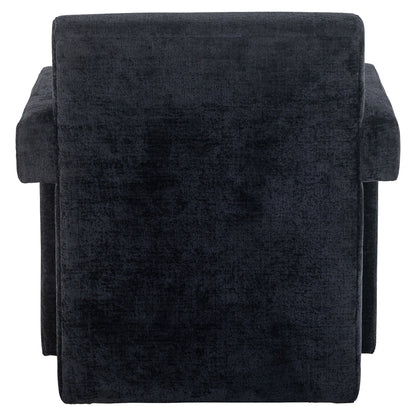 Fauteuil Devanto zwart chenille