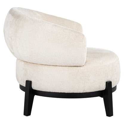 Armchair Montana white chenille